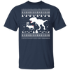 T-Rex Attack Moose Ugly Sweater Dino Christmas Shirts