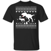 T-Rex Attack Moose Ugly Sweater Dino Christmas Shirts