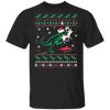 Trex Eating Reindeer Funny Christmas Ugly T-Shirt