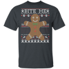 Classic Teaze Bite Me Gingerbread Man Cookie Christmas T-shirt