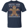 Classic Teaze Bite Me Gingerbread Man Cookie Christmas T-shirt