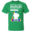 Unicorn Installing Muscles Please Wait Funny Fitness Shirt