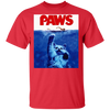 Paws Jaws Funny Cat T-Shirt