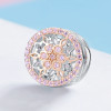 Blooming Buds Clear Cubic Zircon Beads Charms