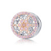 Blooming Buds Clear Cubic Zircon Beads Charms