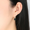 Elegant Round Imitation Pearl Drop Earrings