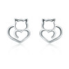 Cute Cat Small Stud Earrings