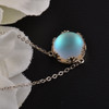 Aurora Borealis Necklace Sterling Silver Elegant Jewelry