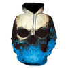 3D Skull Print Hoodie