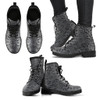 Vintage Mandala Ceilings in Dolphin - Leather Boots for Women