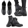 Grey Paisley Mandala Handcrafted Boots