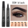 5 Colors 3D Microblading Eyebrow Tattoo Pen 4 Fork Tips Fine Sketch Liquid Eyebrow Pencil Waterproof Eyebrow Tint Makeup TSLM2