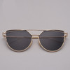 RBRARE 2019 Classic Luxury Sunglasses Women Cateye Vintage Metal Glasses For Women Mirror Retro Lunette De Soleil Femme UV400