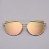 RBRARE 2019 Classic Luxury Sunglasses Women Cateye Vintage Metal Glasses For Women Mirror Retro Lunette De Soleil Femme UV400