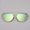RBRARE 2019 Classic Luxury Sunglasses Women Cateye Vintage Metal Glasses For Women Mirror Retro Lunette De Soleil Femme UV400