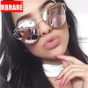 RBRARE 2019 Classic Luxury Sunglasses Women Cateye Vintage Metal Glasses For Women Mirror Retro Lunette De Soleil Femme UV400
