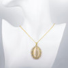 Opal Created Necklace in 18K Gold Plated with Swarovski Crystals Opal Created Necklace in 18K Gold Plated with Swarovski Crystals