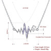 Beating Heart Sterling Silver Necklace with Swarovski Crystals