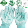 Magic Silicone Dishwashing Scrubber Dish Washing Sponge Rubber Scrub Gloves Kitchen Cleaning