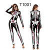 2020 FASHION Adult Skeleton Print Halloween Cosplay For Women Ghost Jumpsuit Party Carnival Performance Scary Costume Bodysuit 2020 FASHION Adult Skeleton Print Halloween Cosplay For Women Ghost Jumpsuit Party Carnival Performance Scary Costume Bodysuit