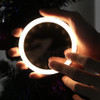 Compact LED Makeup Mirror Wireless Charger