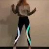 Glowing Rainbow Reflective Leggings