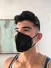 N95 BLACK Respirator Mask Reusable, (FDA Registered) Face Mask