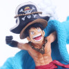 Anime ONE PIECE 20th Anniversary Luffy Blue Jacket PVC Action Figure Straw Hat Crew 2D3Y OP Model Luffy Zoro Sanji Brook