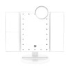 Trifold Lighted Magnification Mirror