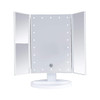 Trifold Lighted Magnification Mirror