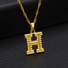 Gold Initial Letter Necklace For Women