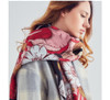 Flower Print Wool Scarf