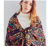 Flower Print Wool Scarf