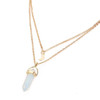 Bohemian Opal Stone Moon Necklace