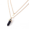 Bohemian Opal Stone Moon Necklace