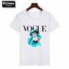 Women 2019 Summer Graphic Tee Shirt Femme Funny Princess Vogue Harajuku