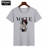 Women 2019 Summer Graphic Tee Shirt Femme Funny Princess Vogue Harajuku