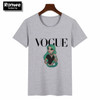 Women 2019 Summer Graphic Tee Shirt Femme Funny Princess Vogue Harajuku