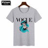 Women 2019 Summer Graphic Tee Shirt Femme Funny Princess Vogue Harajuku