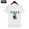 Women 2019 Summer Graphic Tee Shirt Femme Funny Princess Vogue Harajuku