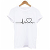 2019 New Harajuku Love Printed Women T-shirts Casual Tee