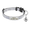Quick-Release Cat Collar with Customized Name Tag and Bell
