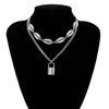 Multi Layer Lover Lock Pendant