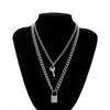Multi Layer Lover Lock Pendant