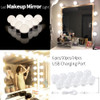 Led Vanity Light Makeup Mirror Light Bulb 12V LED USB Cable Powered Dressing Table Make Up mirror Lamp Decor Bathroom Wall lamp