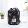 Large Capacity Women fashion Nylon and Oxford Travel Cylindrical Cosmetic Bag Portable Makeup bags Wash Baging Makeup Organizer