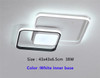 Double-square ceiling light fixtures