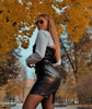 Strapless PU Bodycon Dress