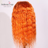 13x6 Ombre Lace Front Wig Brazilian Remy Pre-plucked Curly Human Hair Wig Transparent Lace
