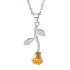 Gold Rose Necklace